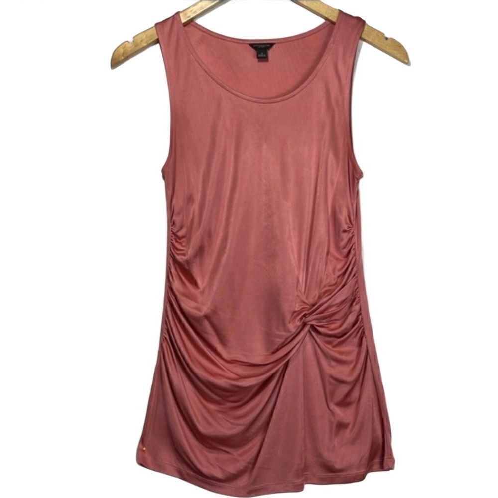 Ann Taylor Coral Knot Front Tank Top Blouse